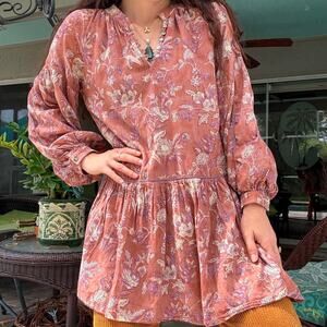 Marea Cotton Tunic Blouse